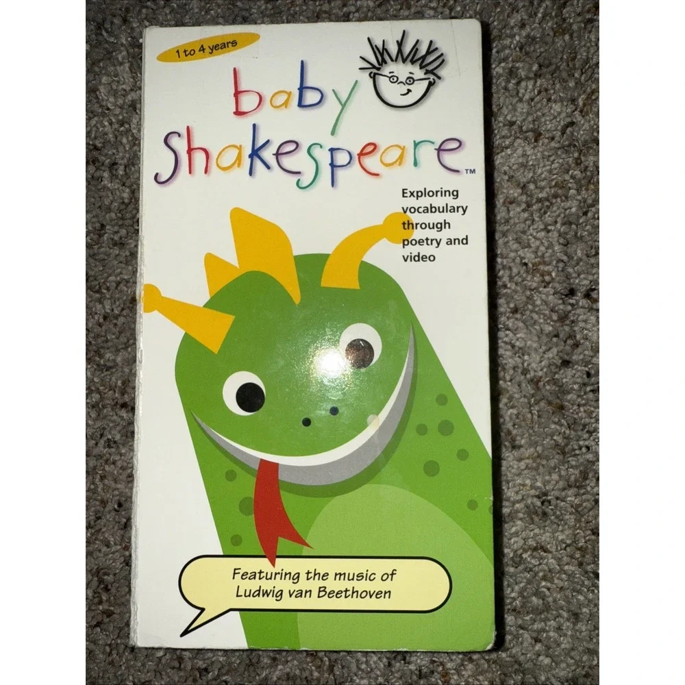 Baby‎ Shakespeare VHS Tape 2000 1-4 Years Exploring Vocabulary Through Art Rare